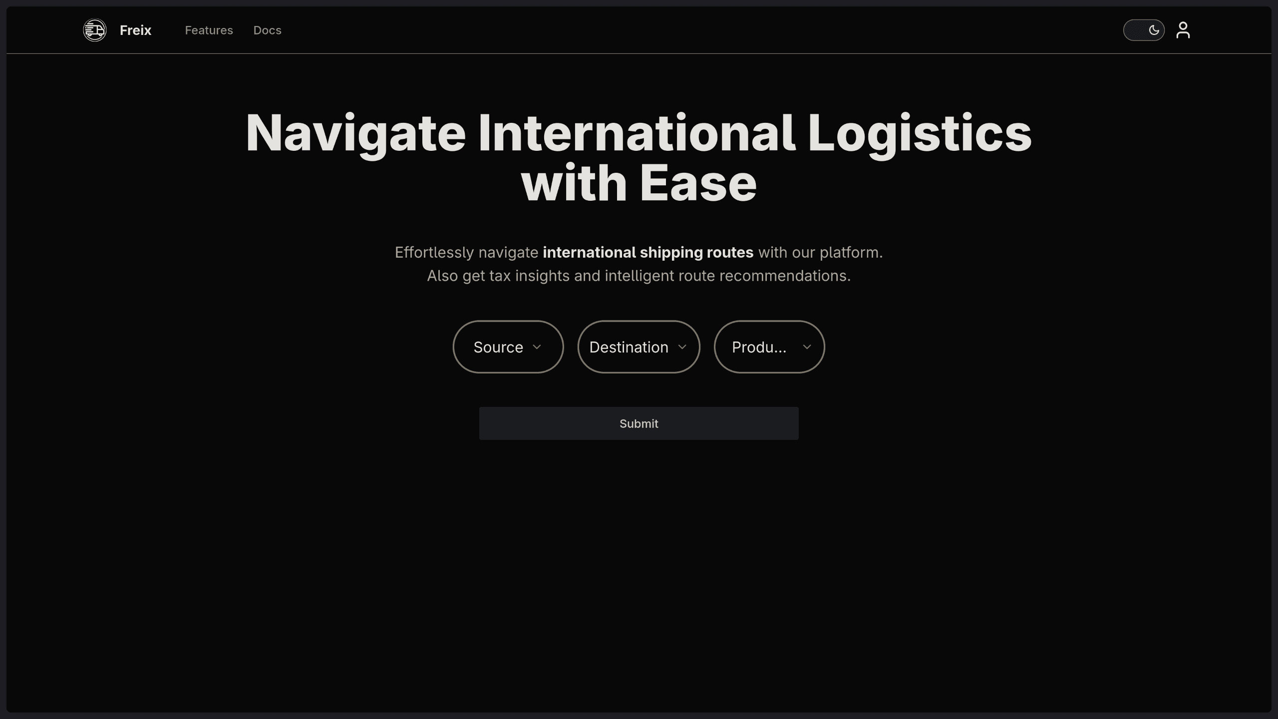 Freix - Logistics Platform