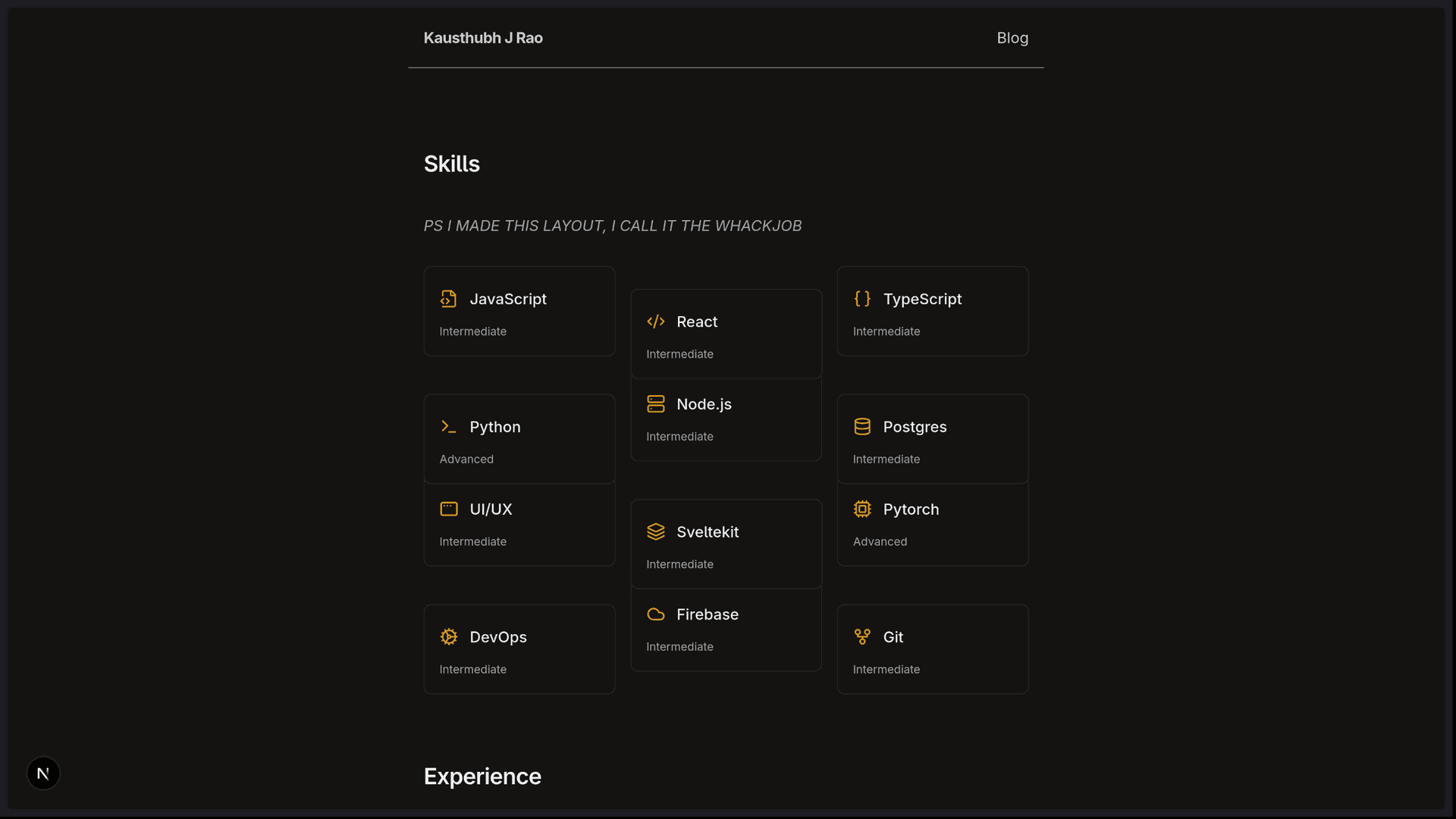Portfolio Minimal screenshot 1