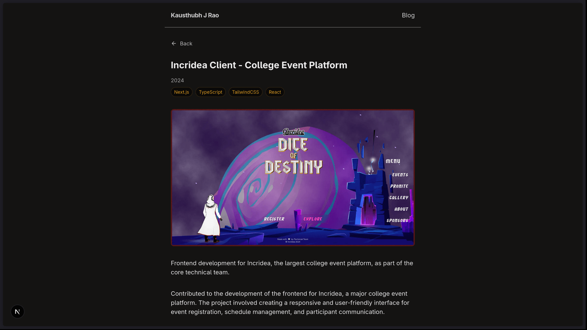 Portfolio Minimal screenshot 2
