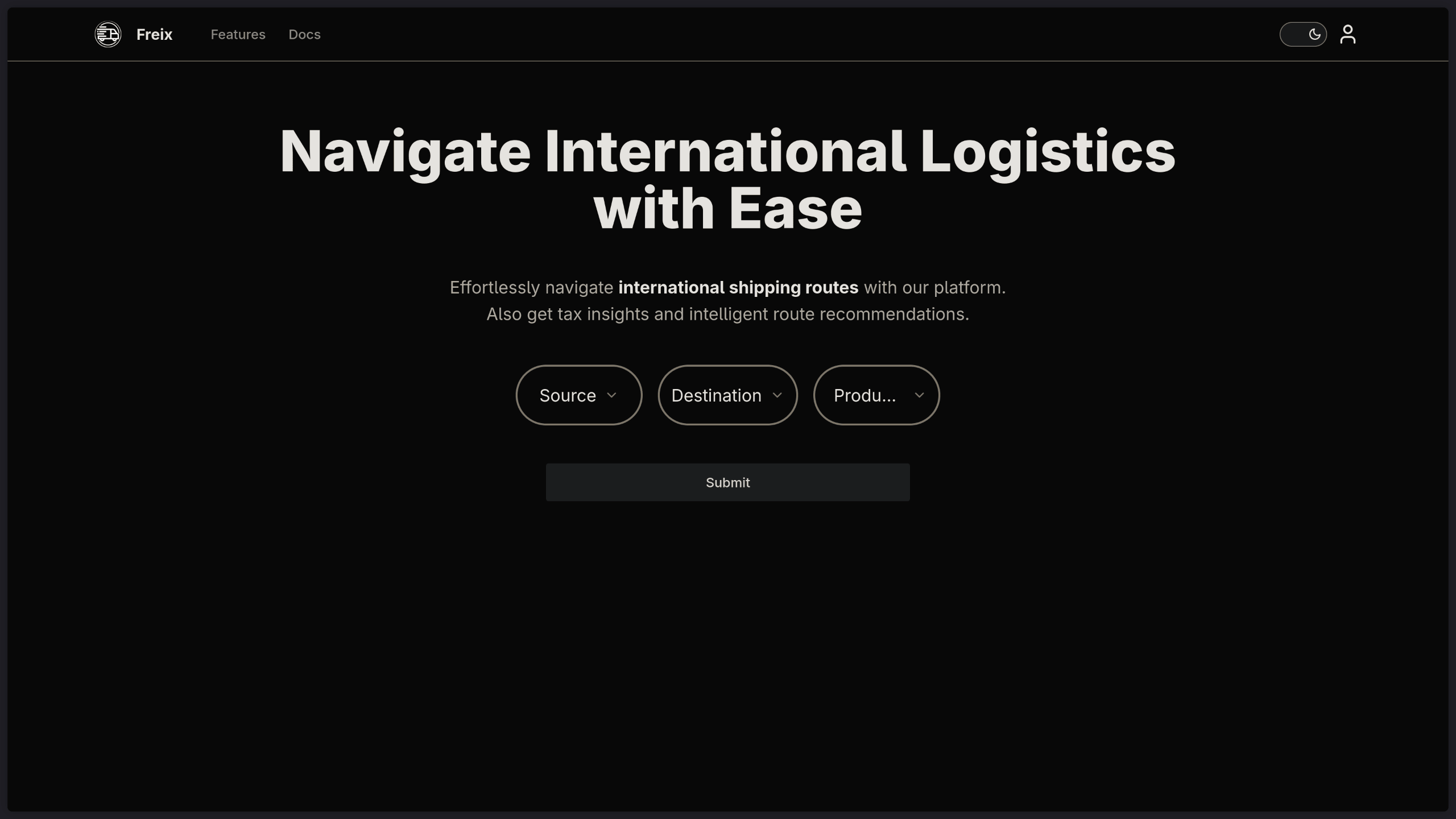 Freix - Logistics Platform